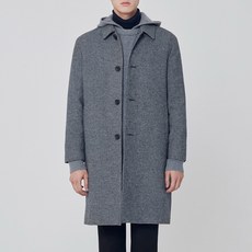 마인드브릿지 남성 울혼방하운드투스체크오버맥코트 MTCA7150