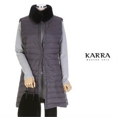 카라 KARRA 롱덕다운패딩경량베스트 + 주머니SET KBIWVT011C