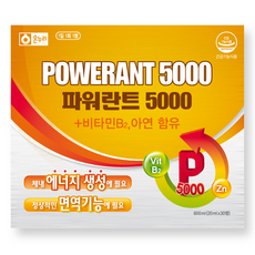 BIOPHARMA 아르기닌 최고함량 파워업 앰플 파워란트 5000 20ml x 30병, 1개