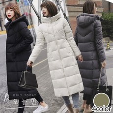 오늘만 패션 여성겨울패딩 글루밍 블랙 여성 롱 패딩
