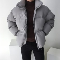 플리즘 오버핏 포근 숏 패딩