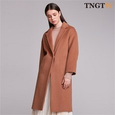 TNGTW 캐시10 울75 핸드메이드 솔리드 캐시미어 울코트 BW