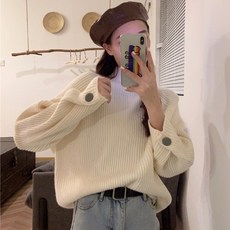 스텔라2 여성터틀넥 니트티셔츠 캐주얼 빅사이즈T11