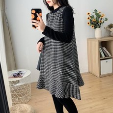 [예피플] 상표권등록 밀리언달러스 하객원피스 가을 원피스 봄 겨울원피스 슬림&박시 머메이드프릴 니트티 세트 미디원피스 롱