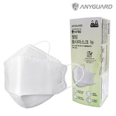 애니가드 KF80 황사마스크 대형(백색) 20매, 1box, 20매입