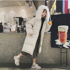 남성 롱 패딩 점퍼 겨울 두꺼운 아우터 캐주얼 파카 커플 잠바
