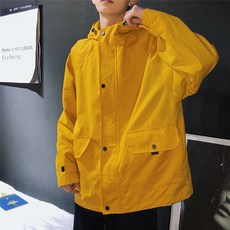 남성 야상 자켓 카고 후드 집업 바람막이 루즈핏 코트 빅사이즈 봄 코트LYHI 585916773596