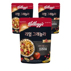 켈로그 리얼 그래놀라 오리지널 시리얼, 400g, 3개