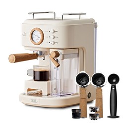 플랜잇 에스프레소 커피머신 the ART 3in 1, PCM-NF21W, 노르딕크림화이트