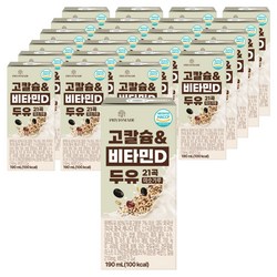파이토메이드 고칼슘&비타민D 21곡 미숫가루 두유, 24개, 190ml