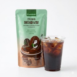 마켓큐브 칸타빌레 헤이즐넛 파우치 얼음컵 과일 편의점 커피, 230ml, 10개