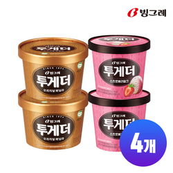 빙그레 투게더 아이스크림 2종 혼합(바닐라2+딸기2) 총 4개
