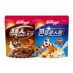 켈로그 콘푸로스트 + 첵스초코 세트, 600g, 1세트