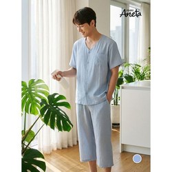 신영와코루 올인원 아이스 린넨 인견 남성파자마 3종세트(ASET100) 3350276
