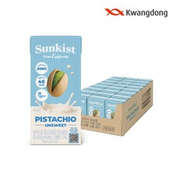 [유통기한 임박특가][광동 직영] 썬키스트 피스타치오 언스위트 190ml 24개