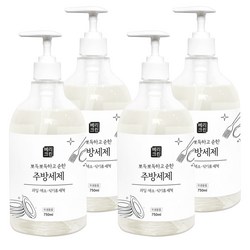 베리크린 주방세제 애플향, 4개, 750ml
