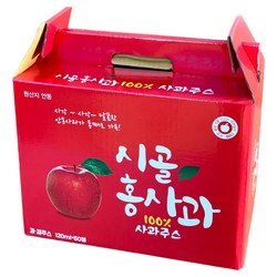 시골홍사과 사과즙 120ml x 50/100/150팩, 50개, 120ml