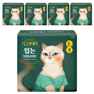 시크릿데이 입는 오버나이트 팬티형, 대형, 4개입, 5개