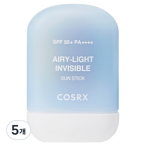 코스알엑스 에어리 라이트 인비저블 선스틱 SPF50+ PA++++, 19g, 5개