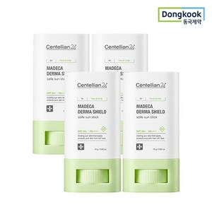 마데카 더마쉴드 세이프 선스틱 18g 4개(SPF50+ PA++++) 24H 촉촉 쿨링효과 진정 자외선차단제