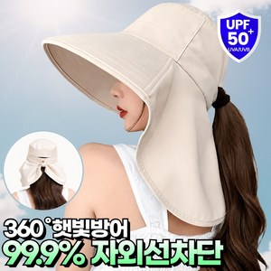 시유타임 자외선차단 와이드 플랩캡