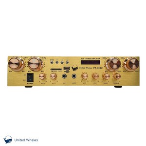 U.W 4채널 블루투스 앰프 PA-404U 카페 매장용…