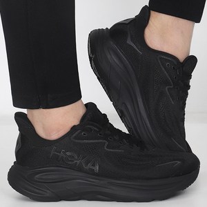호카 HOKA 발편한 런닝화 러닝 운동화 클리프톤 10 WIDE 올블랙