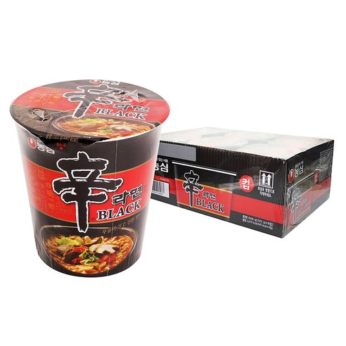 신라면 블랙 컵 101g, 6개