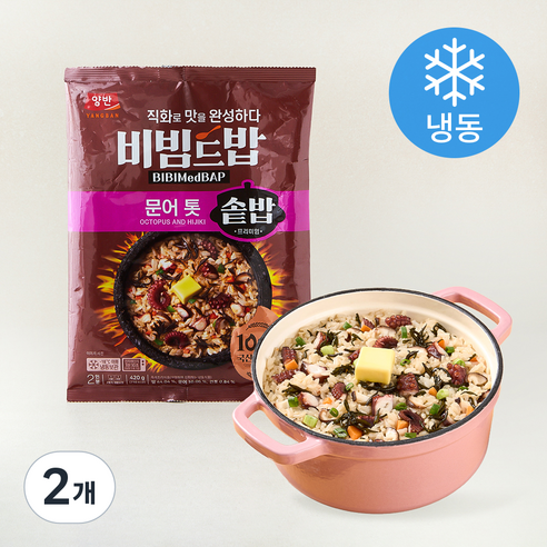 [로켓프레시] 동원에프앤비 양반 비빔드밥 문어톳솥밥 2인분 (냉동)