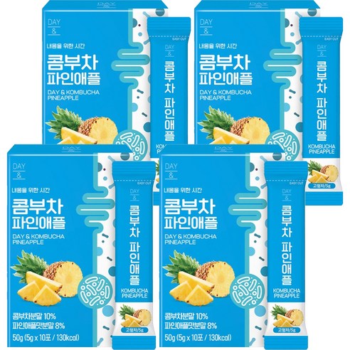데이앤 콤부차 파인애플, 5g, 10개입, 4개