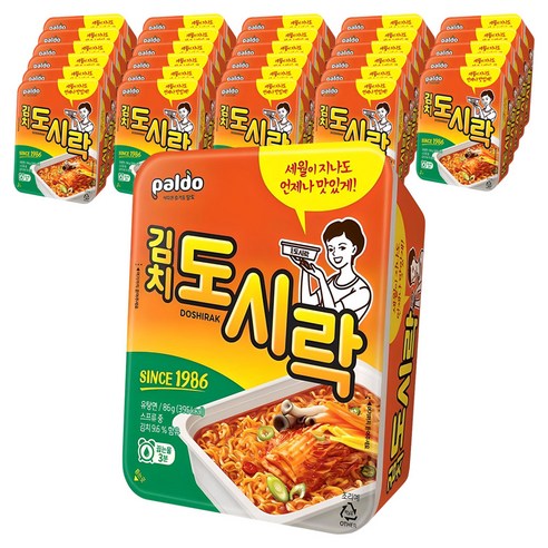 팔도도시락 김치 컵라면 86g
