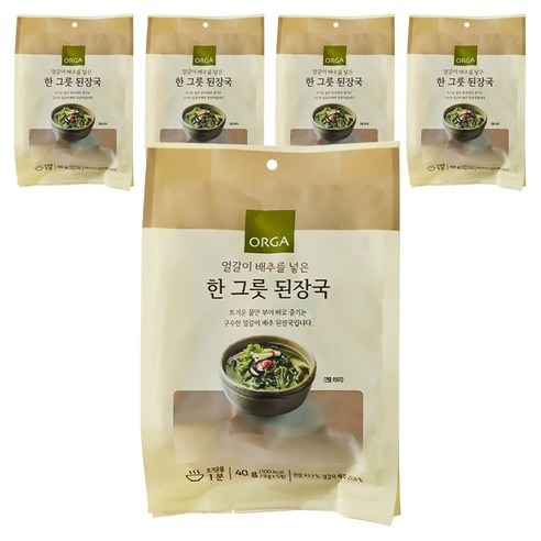 올가홀푸드 한 그릇 된장국 5개입