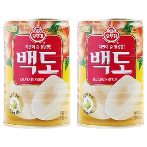 오뚜기 백도 반절 통조림