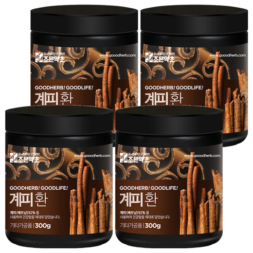 조은약초 프리미엄 계피환, 4개, 300g