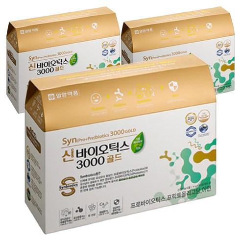 일양약품 신바이오틱스 3000 골드, 360g, 3개