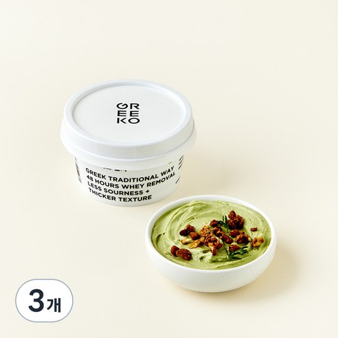 [로켓프레시] 그릭오 말차 그릭 요거트, 100g, 3개