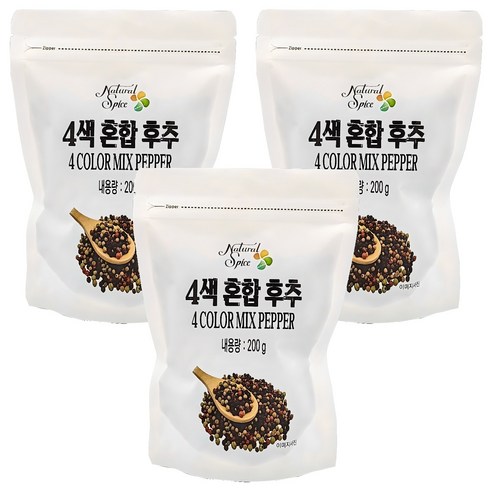 내츄럴스파이스 4색 혼합후추 리필용