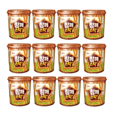 청우식품 참깨스틱 진, 220g, 12개