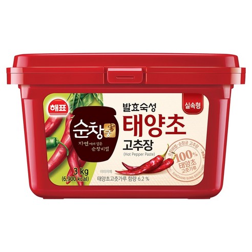 순창궁 태양초 고추장, 3kg, 1개