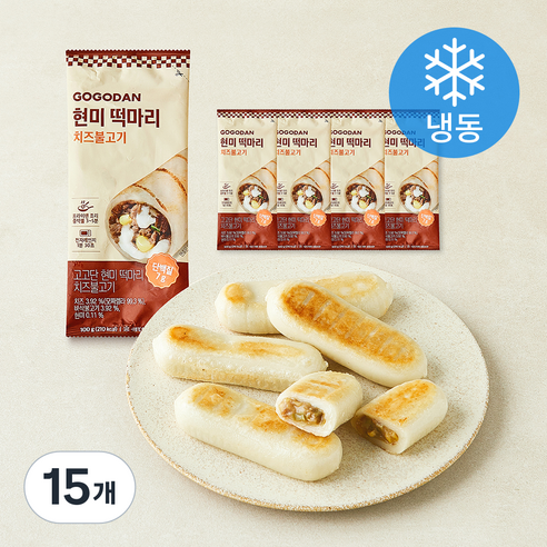 [로켓프레시] 고고단 떡마리 치즈불고기 (냉동), 100g, 15개, 1개입