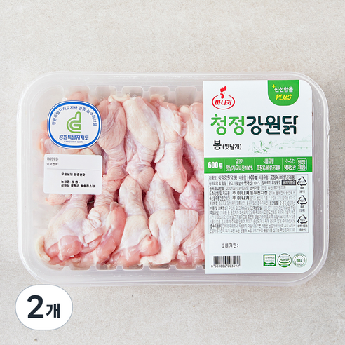 [로켓프레시] 마니커 무항생제 인증 청정강원닭 봉 윗날개 (냉장)