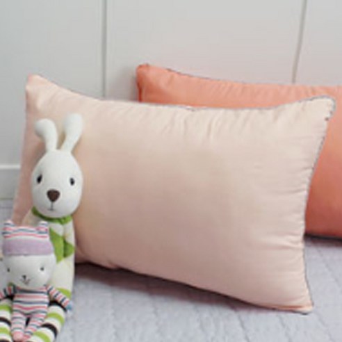 베드앤데코 베이직 일체형베개 2p, 살구
