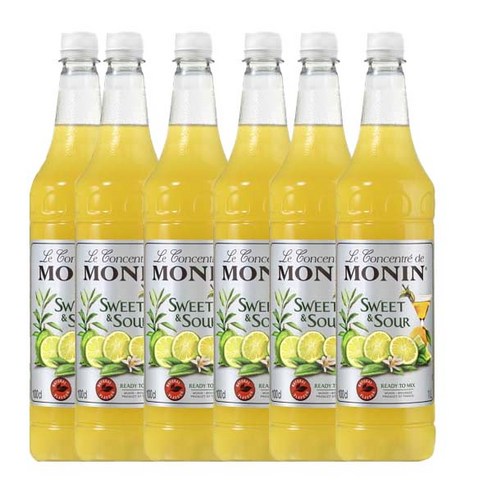모닌 스윗앤샤워 시럽 1000ml, 1L, 6개
