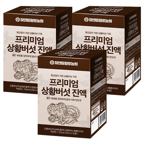참앤들황토농원 프리미엄 상황버섯진액 30p, 2.1L, 1개