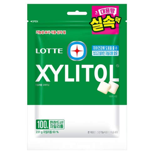 롯데자일리톨 오리지날 대용량 실속팩 리필