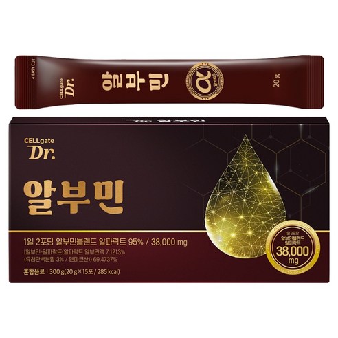 셀게이트 닥터 알부민 골드 알파락트 18.18ml x 15p