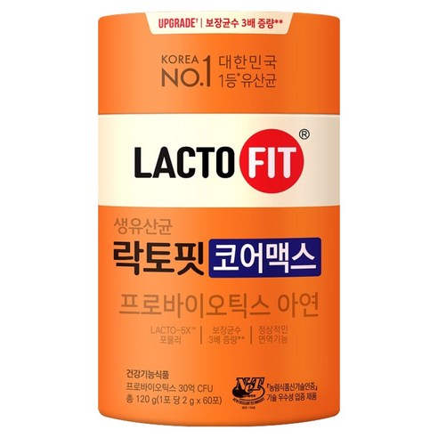 락토핏 생유산균 코어맥스 60p