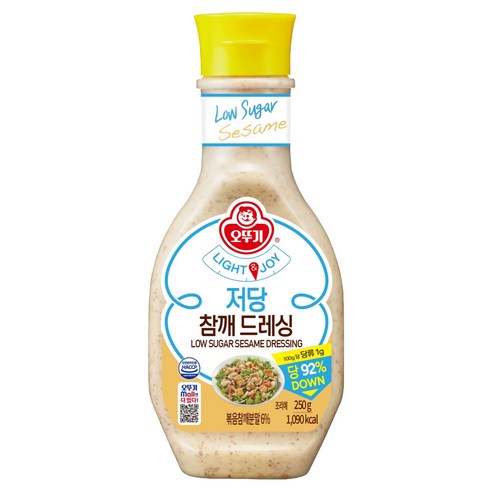 오뚜기 LIGHT & JOY 참깨 저당드레싱
