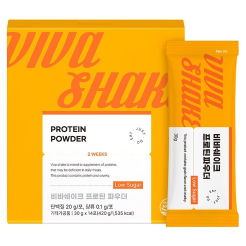 보령 비바쉐이크 프로틴 파우더 저당 단백질 쉐이크 14p, 420g, 1개