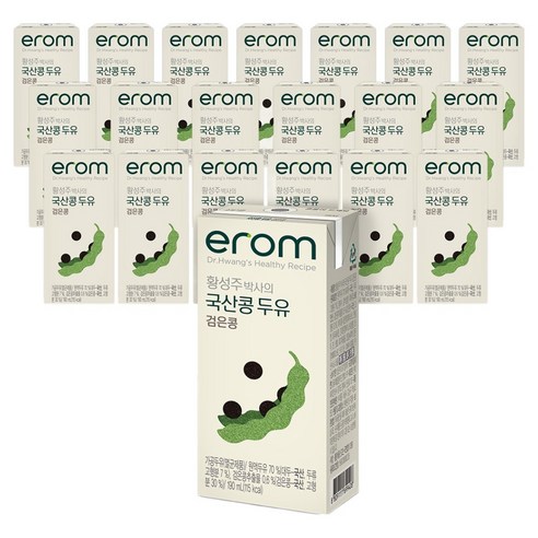 이롬 황성주 박사의 국산콩 두유 검은콩, 190ml, 20개